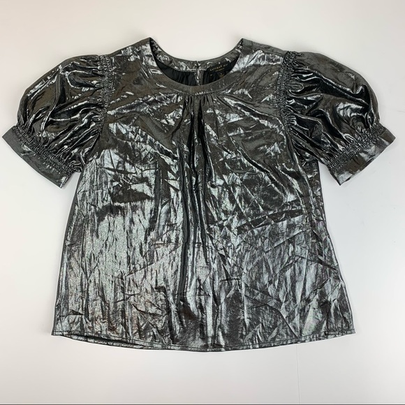 Current Air- Shirred Blouse (Platinum) - Picture 6 of 11